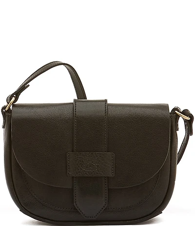 Il Bisonte Alloro Leather Crossbody Saddle Bag