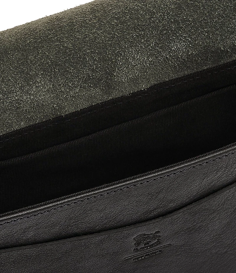 Il Bisonte Alloro Leather Crossbody Saddle Bag