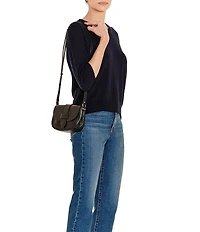 Il Bisonte Alloro Leather Crossbody Saddle Bag