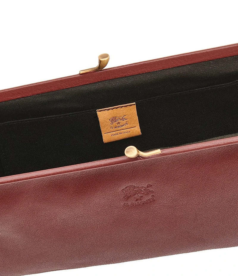 Il Bisonte Cowhide Leather Clutch
