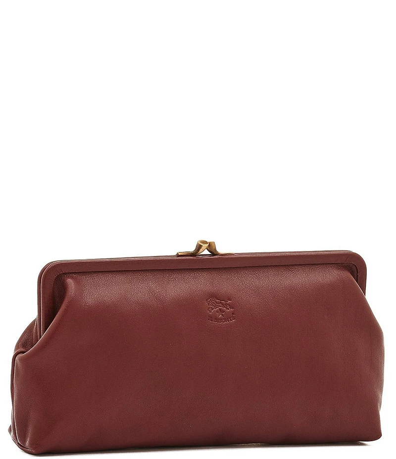 Il Bisonte Cowhide Leather Clutch
