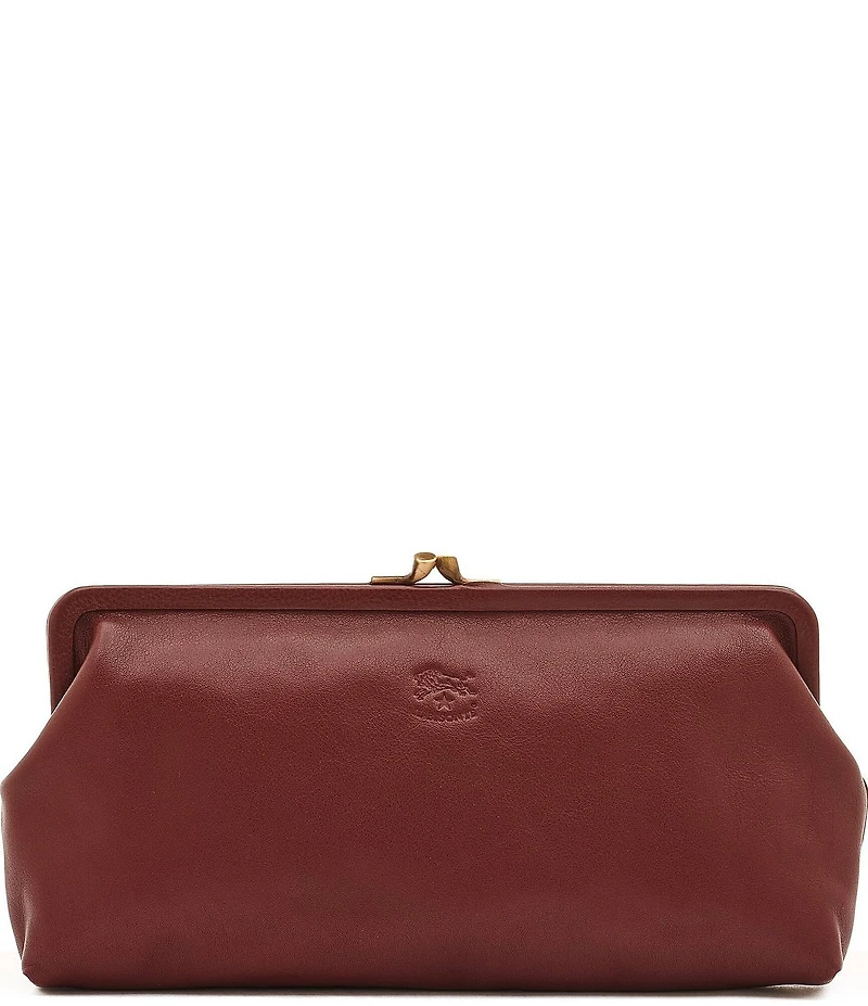 Il Bisonte Manuela Leather Clutch