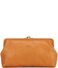 Il Bisonte Manuela Leather Clutch