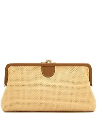 Il Bisonte Manuela Raffia Woven Clutch