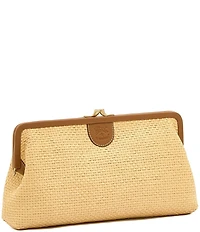 Il Bisonte Manuela Raffia Woven Clutch