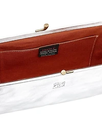 Il Bisonte Manuela Metallic Leather Clutch