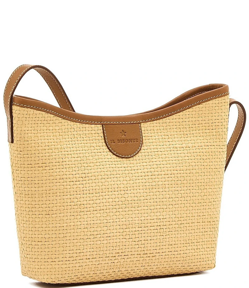 Il Bisonte Raffia Crossbody Bag