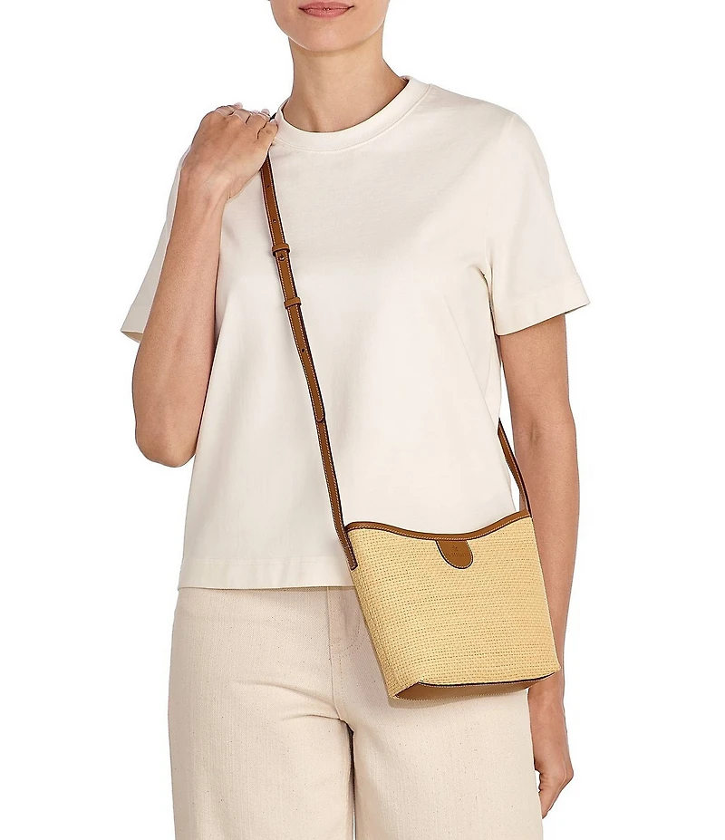Il Bisonte Raffia Crossbody Bag