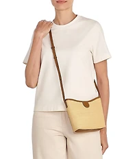 Il Bisonte Raffia Crossbody Bag