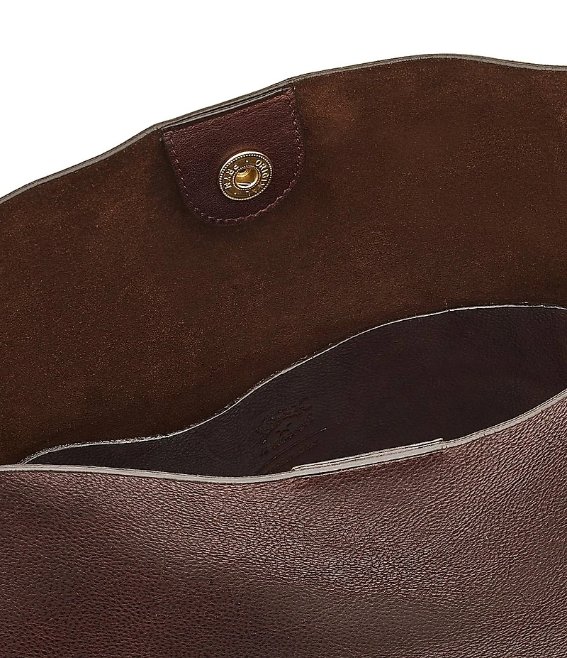 Il Bisonte Snodo Leather Bucket Bag