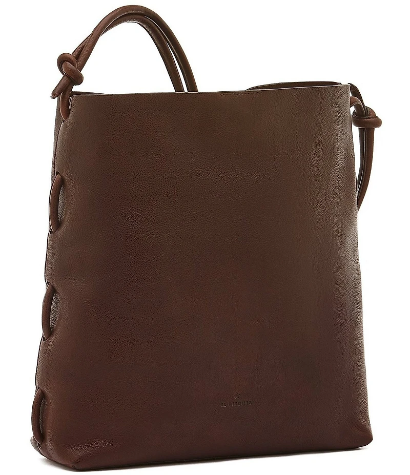 Il Bisonte Snodo Leather Bucket Bag