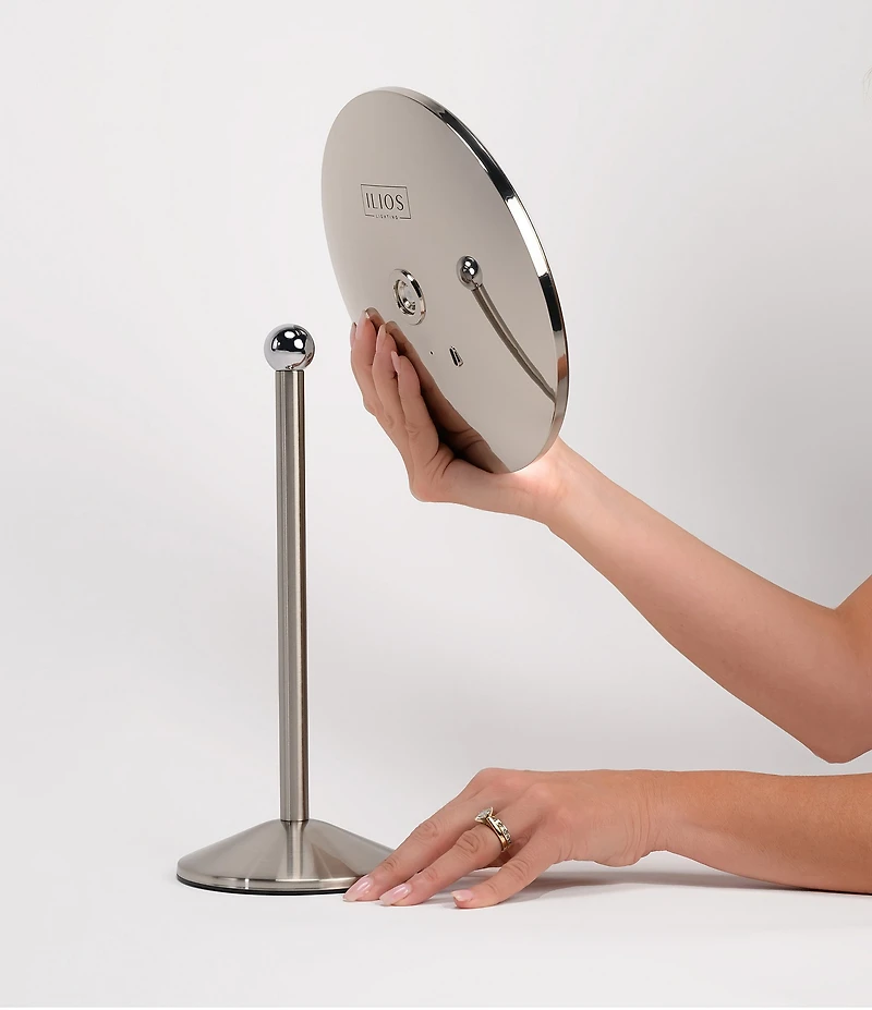 Ilios Lighting Co. Rechargeable 5x Makeup Mirror