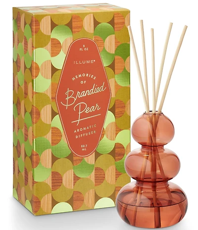 Illume Candles Memory Lane Holiday Colleciton Brandied Pear Bubbled Aromatic Diffuser