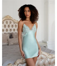 In Bloom By Jonquil Bridal Satin Sleeveless V-Neck Open-Back Chemise