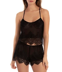 In Bloom by Jonquil Scoop Neck Lace Shorty Pajama Set