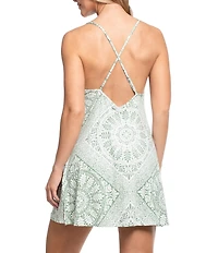 In Bloom By Jonquil Lisa Medallion Print Sleeveless V-Neck Jersey Knit Chemise