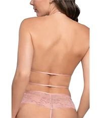 In Bloom by Jonquil Open-Back One-Piece Floral Lace Teddy