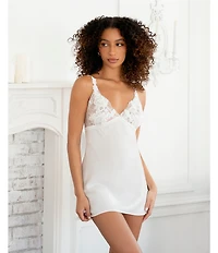 In Bloom By Jonquil Shimmer Satin Sleeveless V-Neck Bridal Chemise