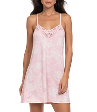 In Bloom By Jonquil Sleeveless V-Neck Floral Jersey Knit Chemise