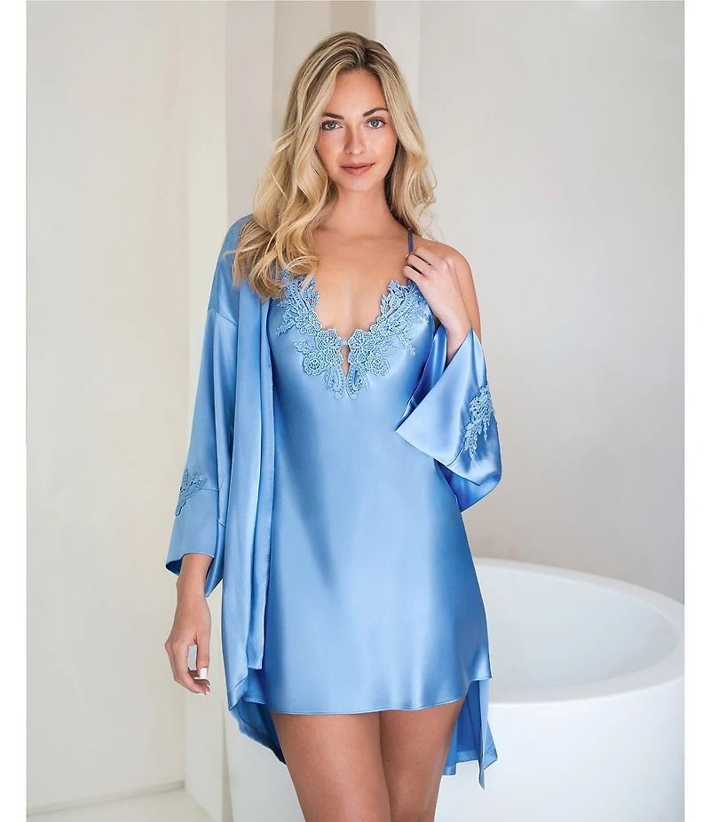 In Bloom by Jonquil Solid Satin Sleeveless V-Neck Chemise