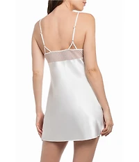 In Bloom By Jonquil Solid Sleeveless V-Neck Satin Chemise