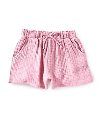 Indie Gold Little Girls Double Gauze Flutter Shorts