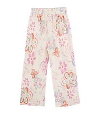 Indie Gold Little Girls Graffiti Printed French Terry Pants