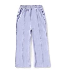 Indie Gold Little Girls Seamed-Front French Terry Pants