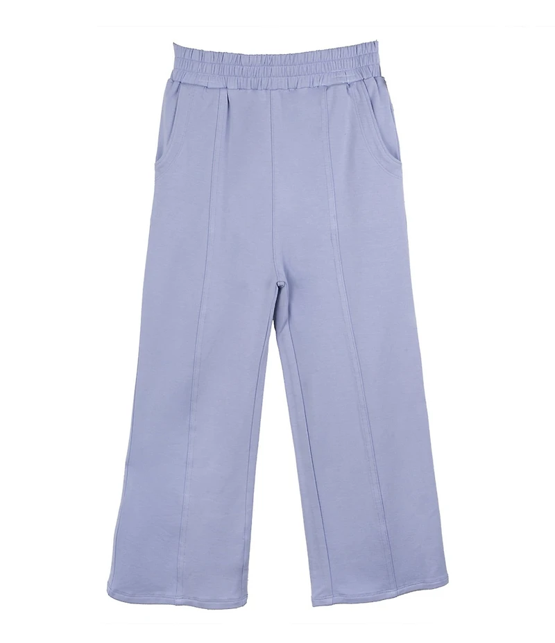 Indie Gold Little Girls Seamed-Front French Terry Pants