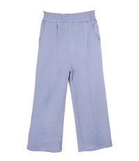 Indie Gold Little Girls Seamed-Front French Terry Pants