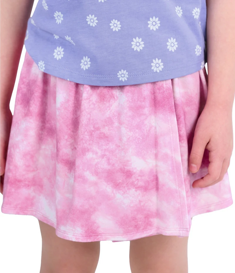 Indie Gold Little Girls Tie-Dye Easy Skort