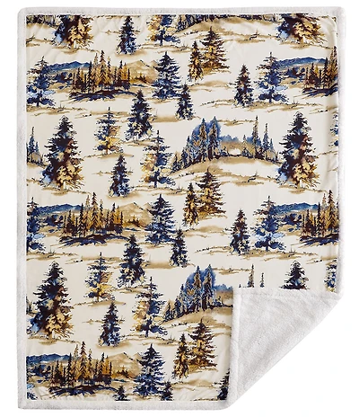 HiEnd Accents x Indigo Hill Acadia Campfire Sherpa Throw Blanket