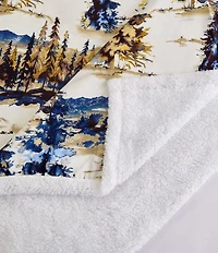 HiEnd Accents x Indigo Hill Acadia Campfire Sherpa Throw Blanket