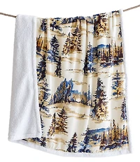 HiEnd Accents x Indigo Hill Acadia Campfire Sherpa Throw Blanket