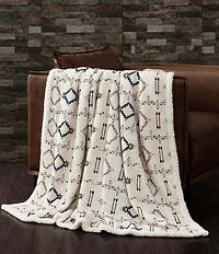 Indigo Hill by HiEnd Accents Arrow Campfire Sherpa Throw