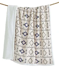 Indigo Hill by HiEnd Accents Arrow Campfire Sherpa Throw