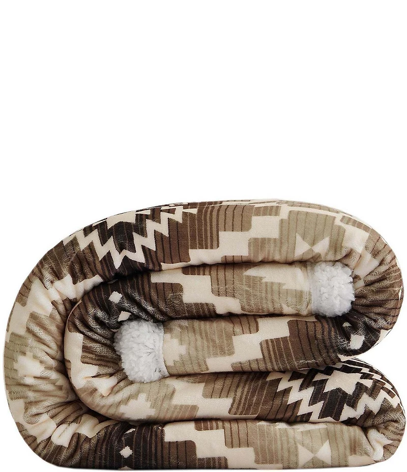 HiEnd Accents x Indigo Hill Chalet Western Campfire Sherpa Throw