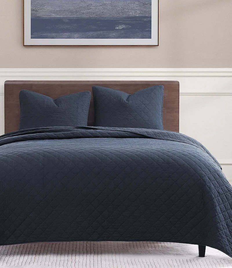 Indigo Hill by HiEnd Accents Cotton Comfort Diamond Quilt Mini Set