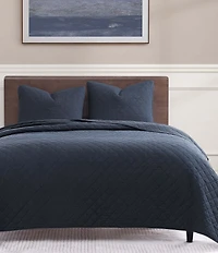 Indigo Hill by HiEnd Accents Cotton Comfort Diamond Quilt Mini Set