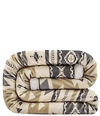 HiEnd Accents x Indigo Hill Desert Sage Campfire Sherpa Throw Blanket