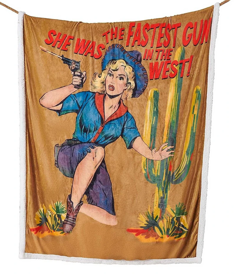 HiEnd Accents x Indigo Hill Gunslinger Campfire Sherpa Throw