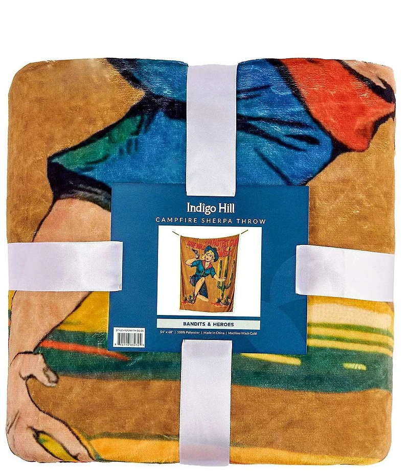 HiEnd Accents x Indigo Hill Gunslinger Campfire Sherpa Throw