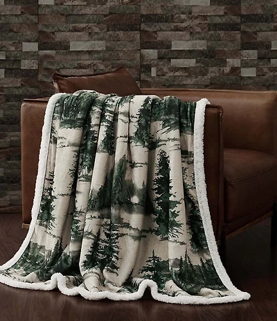 HiEnd Accents x Indigo Hill Joshua Campfire Sherpa Cozy Throw Set