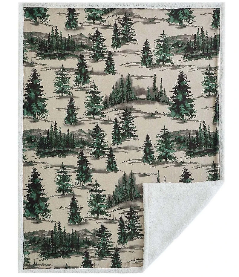 Indigo Hill by HiEnd Accents Joshua Campfire Sherpa Throw