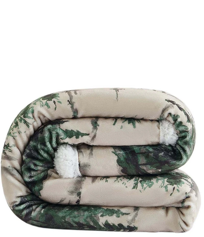 Indigo Hill by HiEnd Accents Joshua Campfire Sherpa Throw