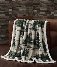 Indigo Hill by HiEnd Accents Joshua Campfire Sherpa Throw