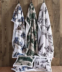 Indigo Hill by HiEnd Accents Joshua Campfire Sherpa Throw