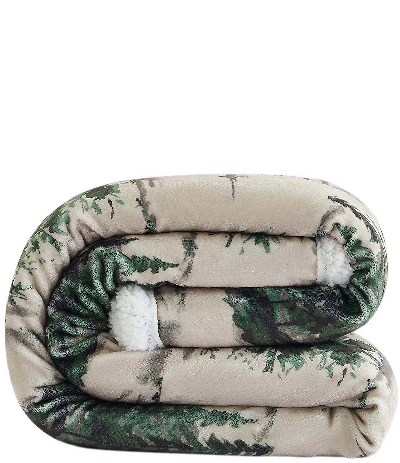 HiEnd Accents x Indigo Hill Joshua Campfire Sherpa Throw Blanket