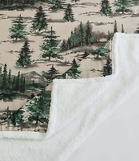 HiEnd Accents x Indigo Hill Joshua Campfire Sherpa Throw Blanket