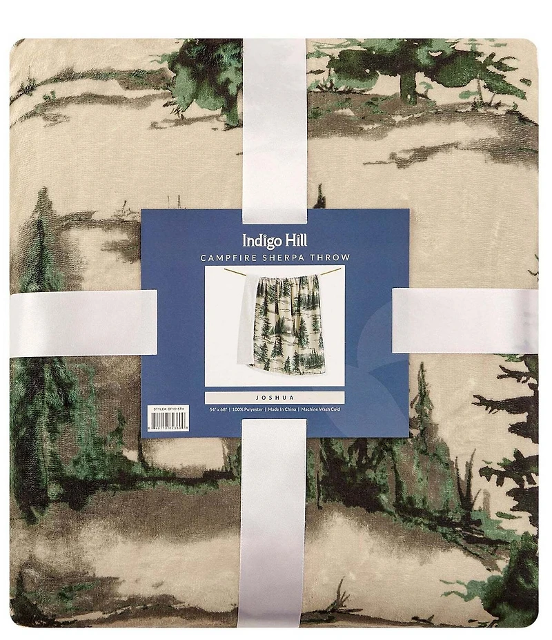 HiEnd Accents x Indigo Hill Joshua Campfire Sherpa Throw Blanket